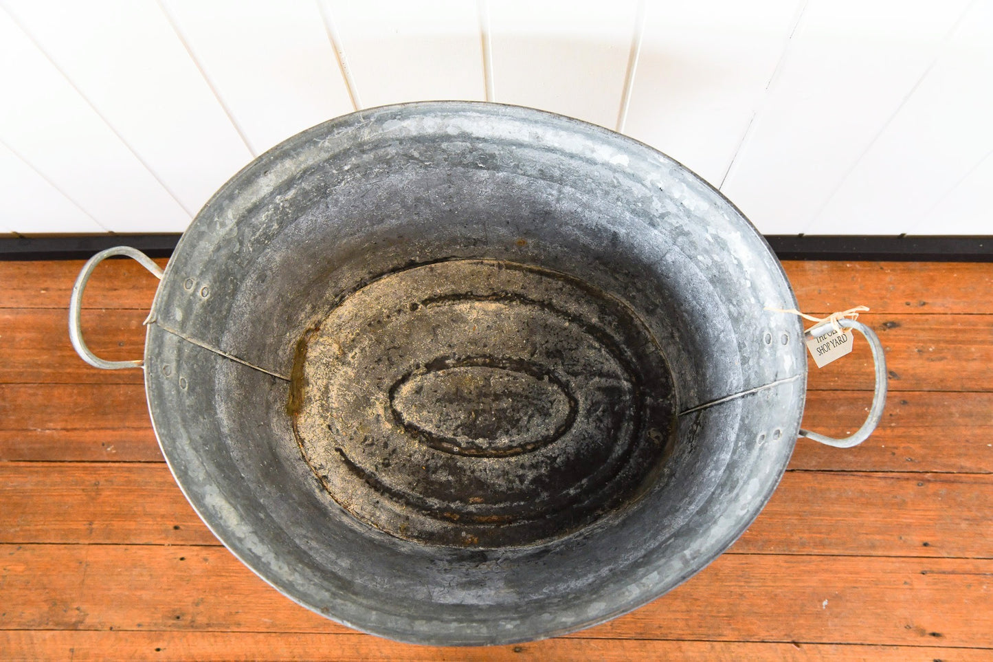 Vintage Galvanized Metal Tub