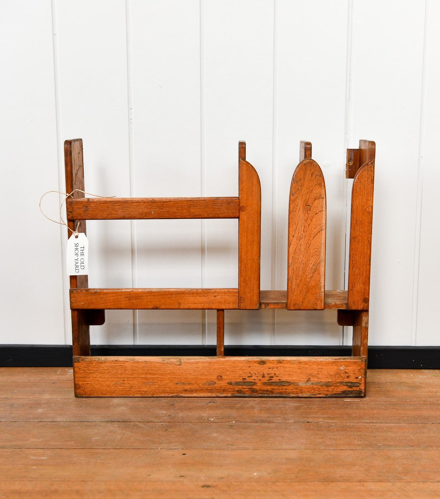 Teak Boat Shelf and Cup Rack