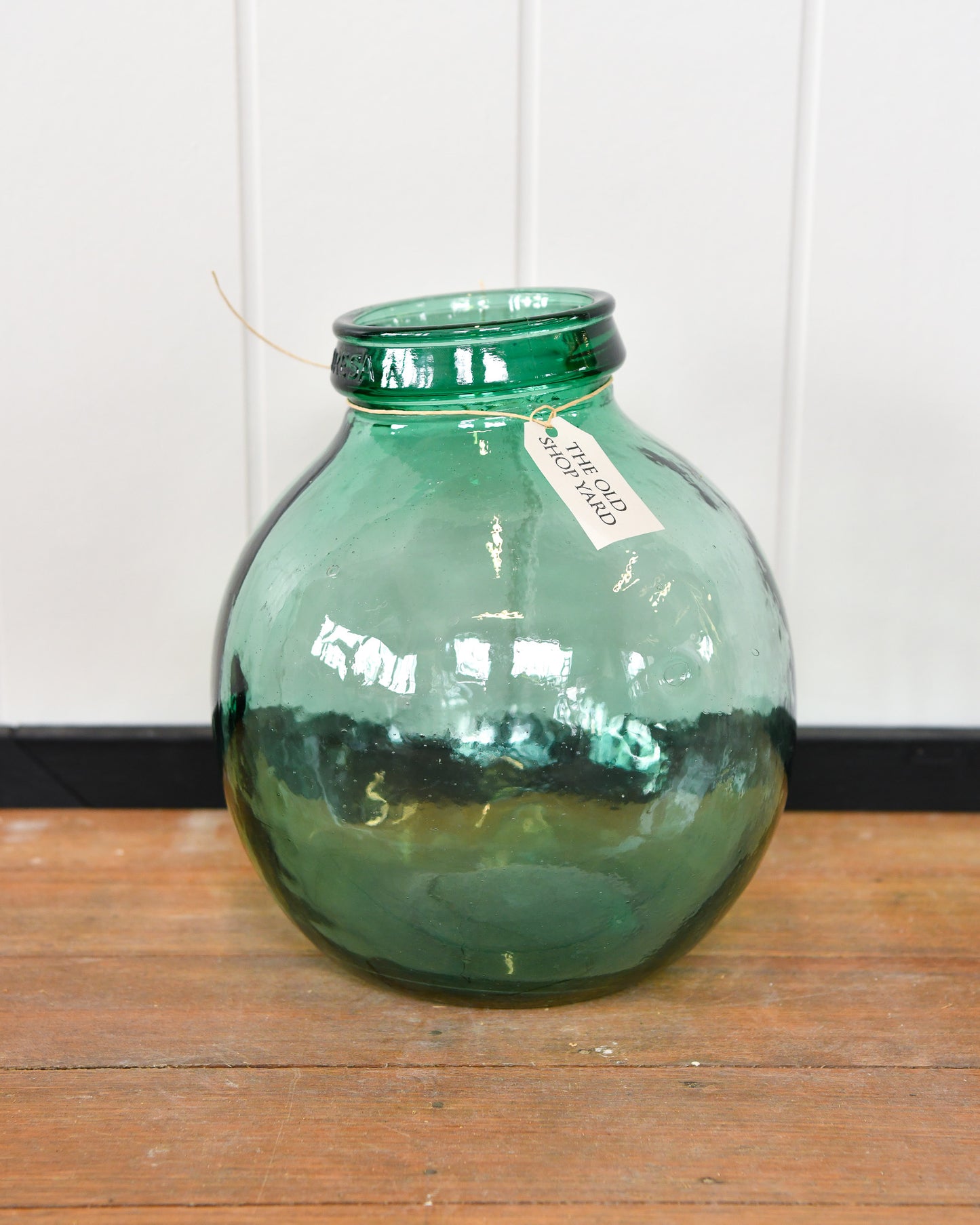 Vintage European Glass Bottle Vase