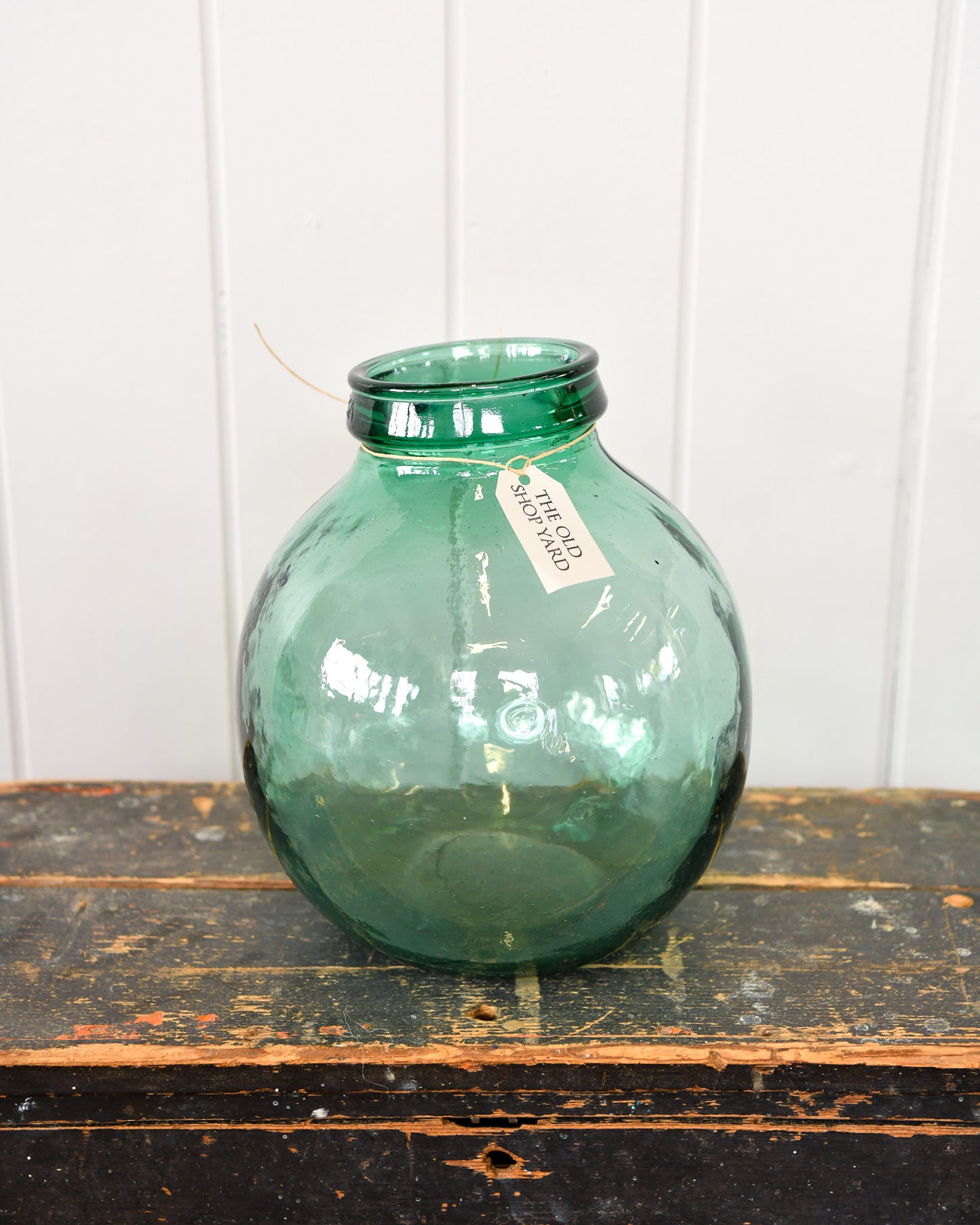Vintage European Glass Bottle Vase