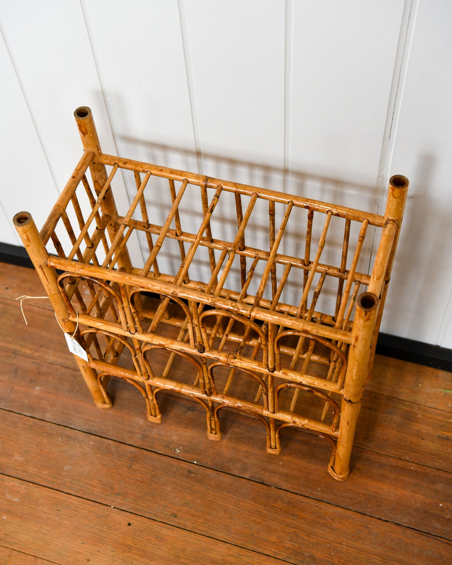 Vintage Cane Wine Rack