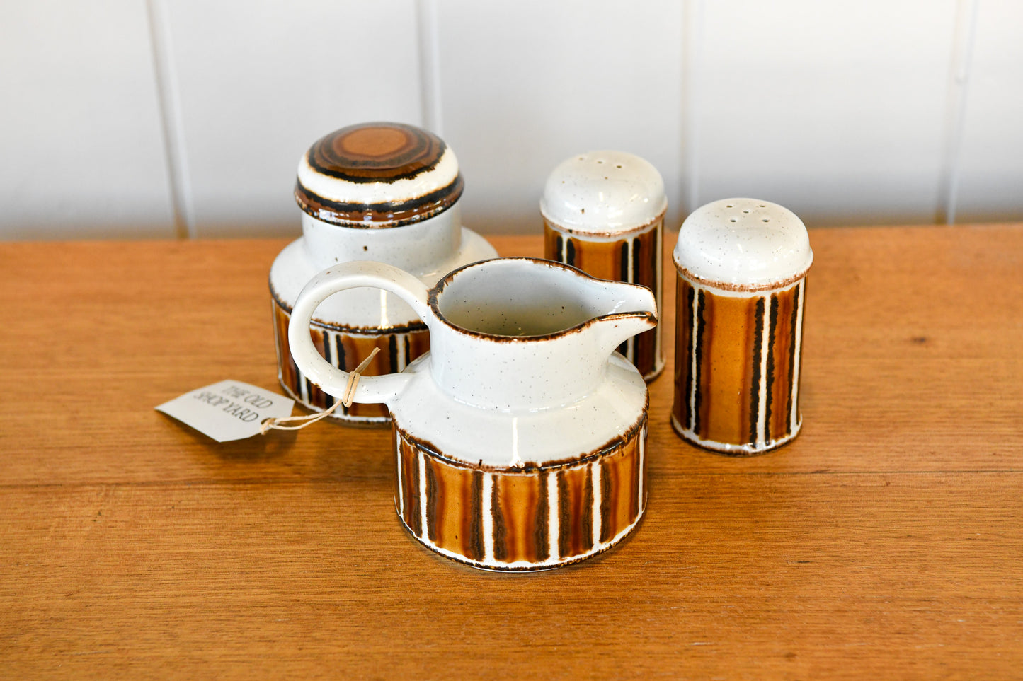 Mid Century Ceramic Sugar and Cream Set