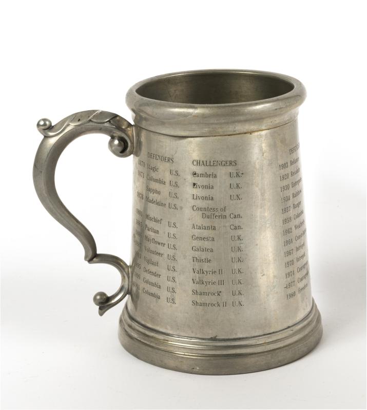 America's Cup Pewter Tankard