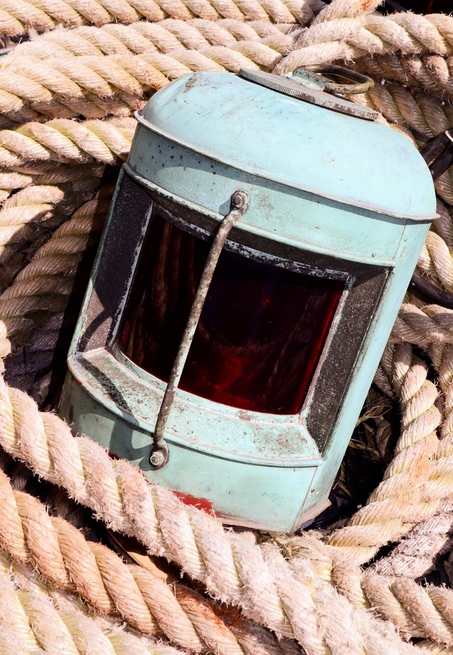 Vintage Copper Port Lantern Light