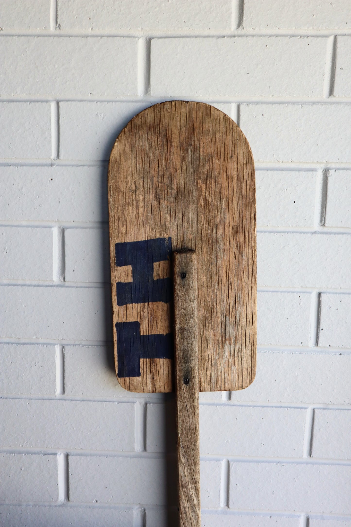 Vintage wooden paddle