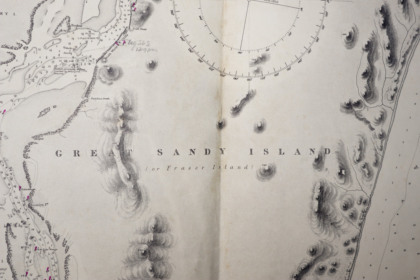 QLD - Great Sandy Strait - Southern Portion (Fraser Island) - 1030 Chart / Map