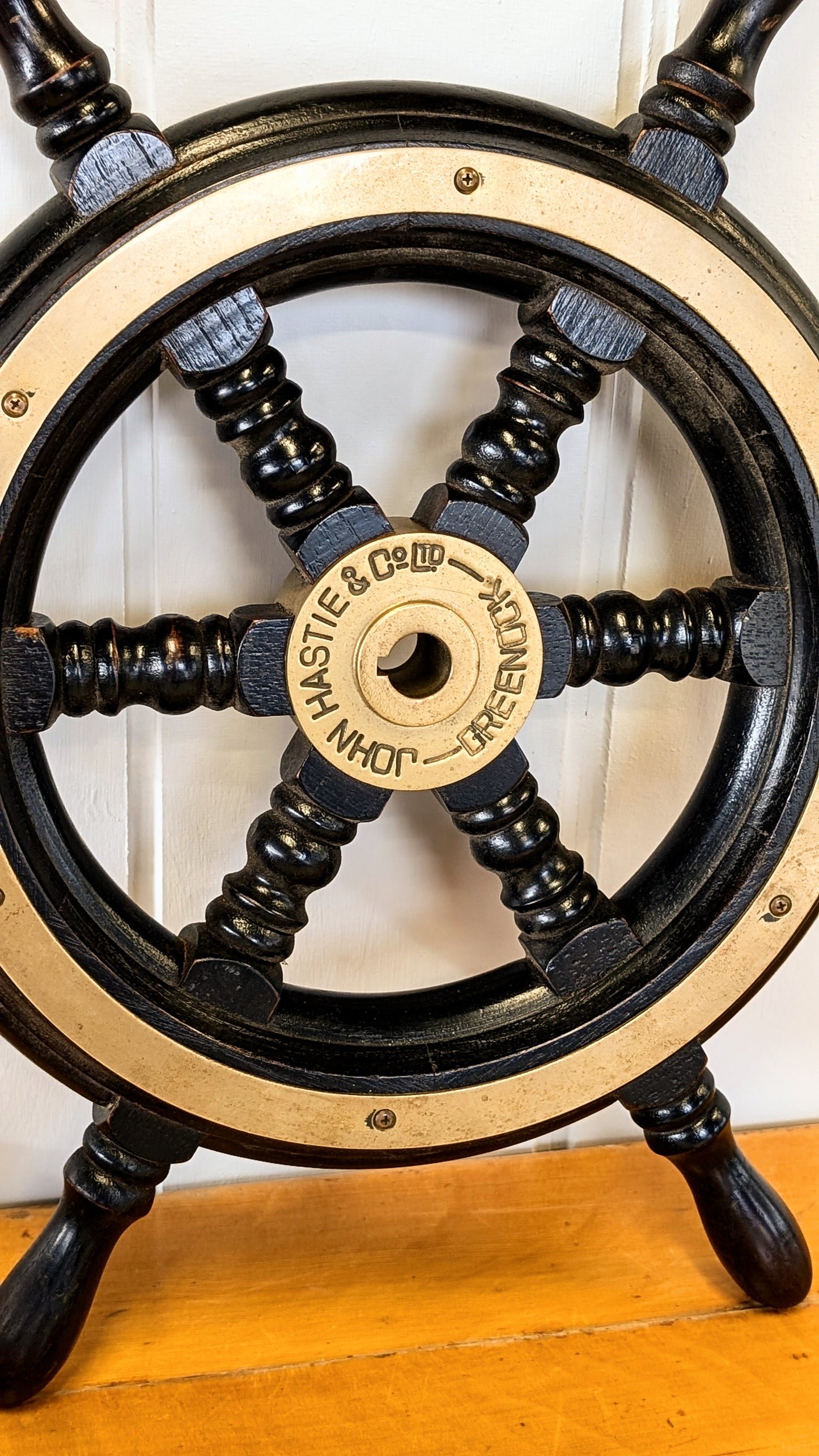 Vintage John Hastie & Co Ships Wheel 46cm