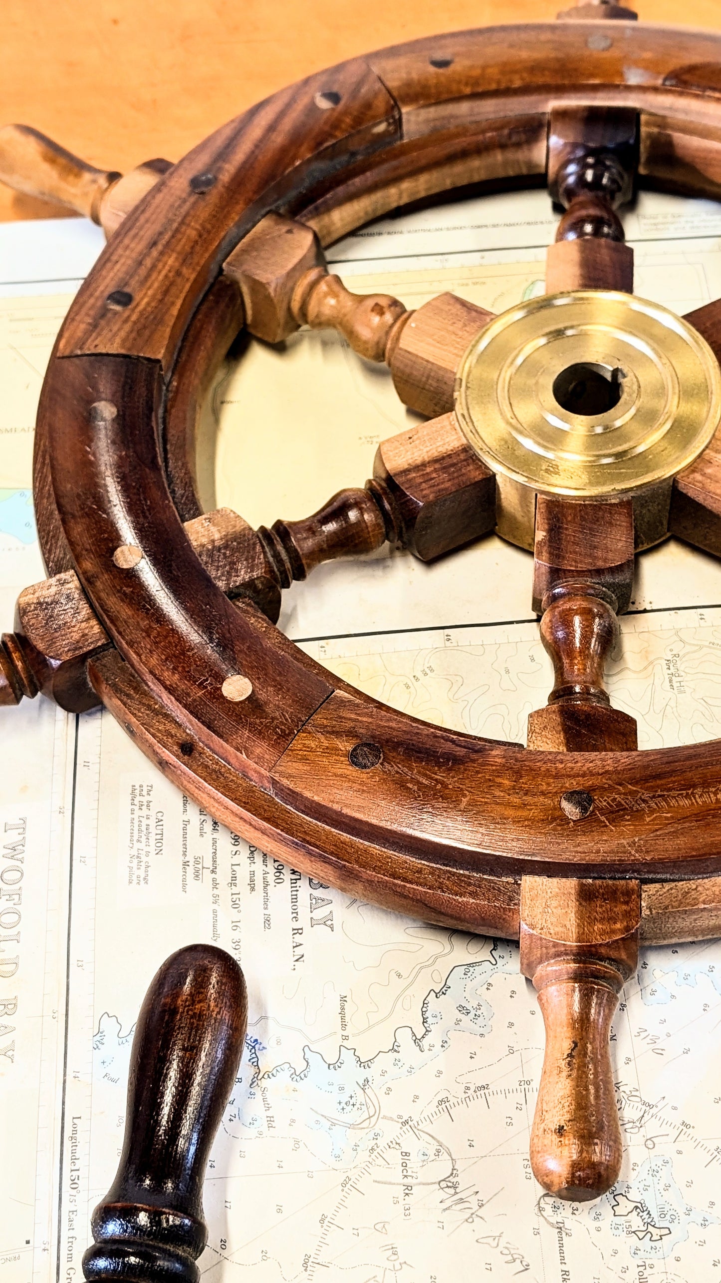 Vintage Ships Wheel 46cm