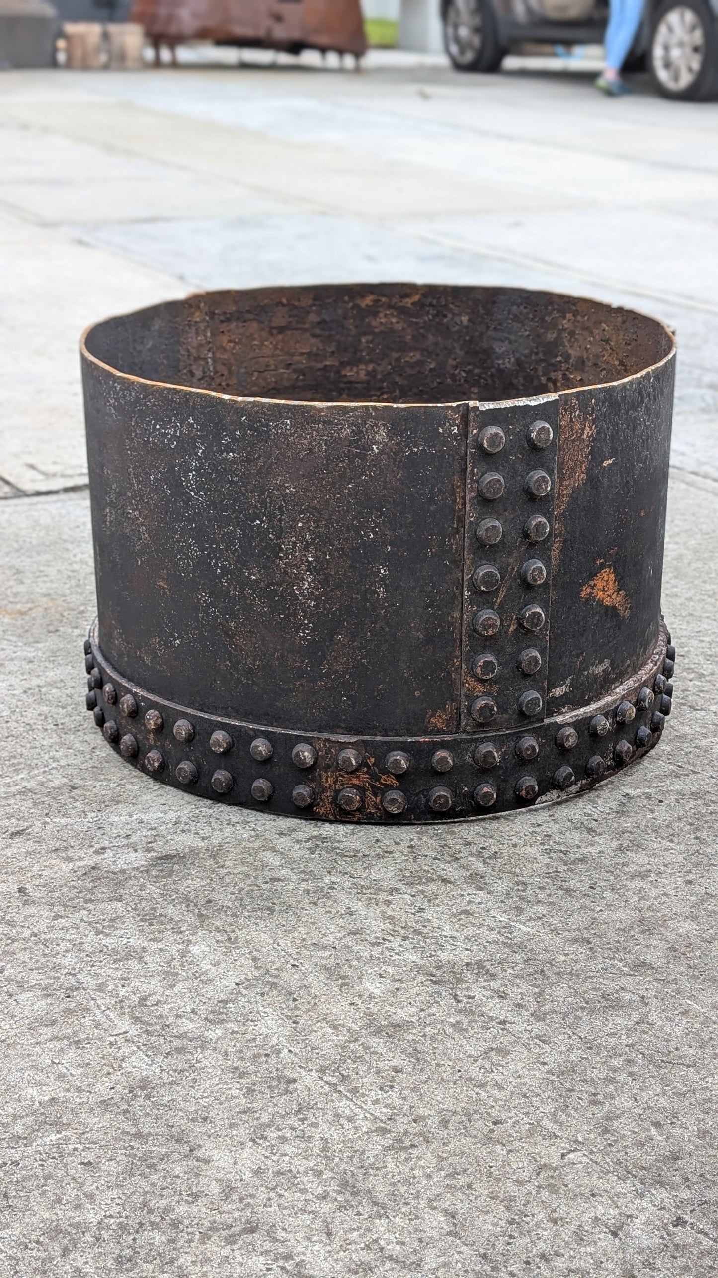 Antique Steel Fire or Garden Ring