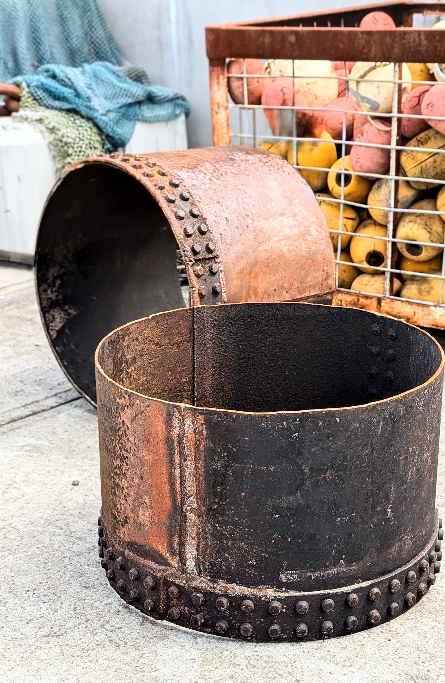 Antique Steel Fire or Garden Ring