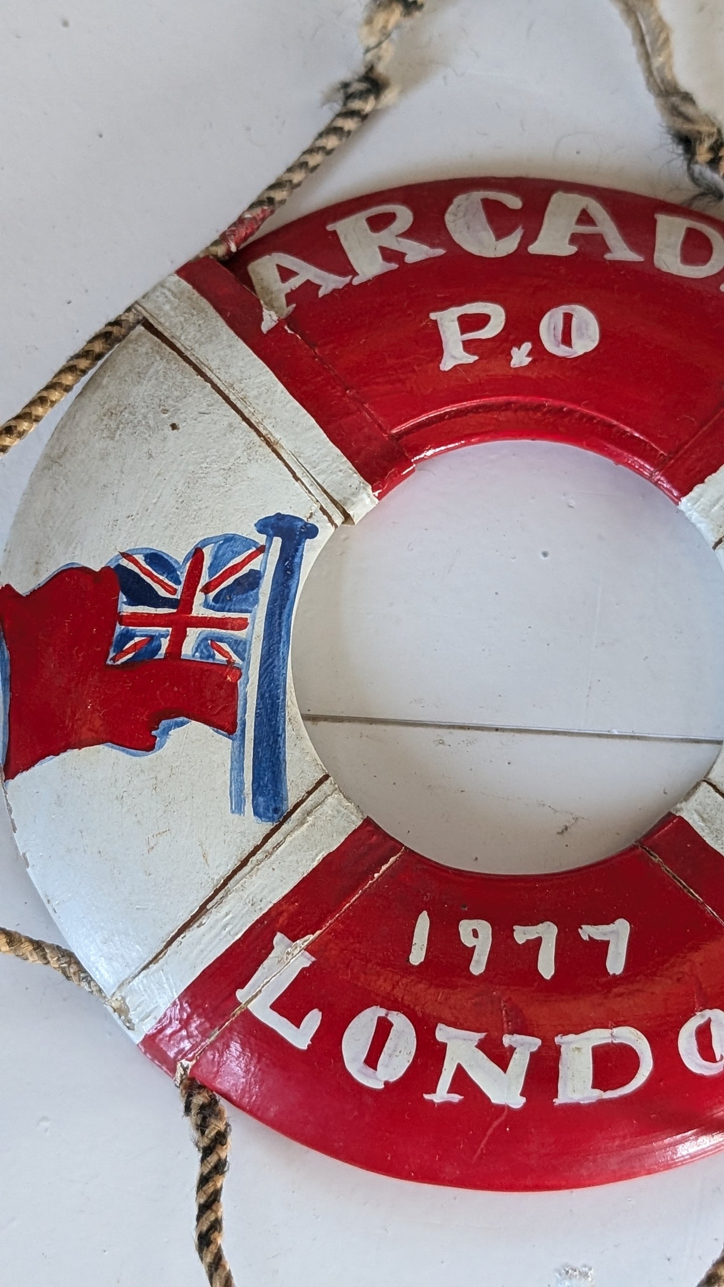 Miniature Vintage Cruise Ship Souvenir Life Ring