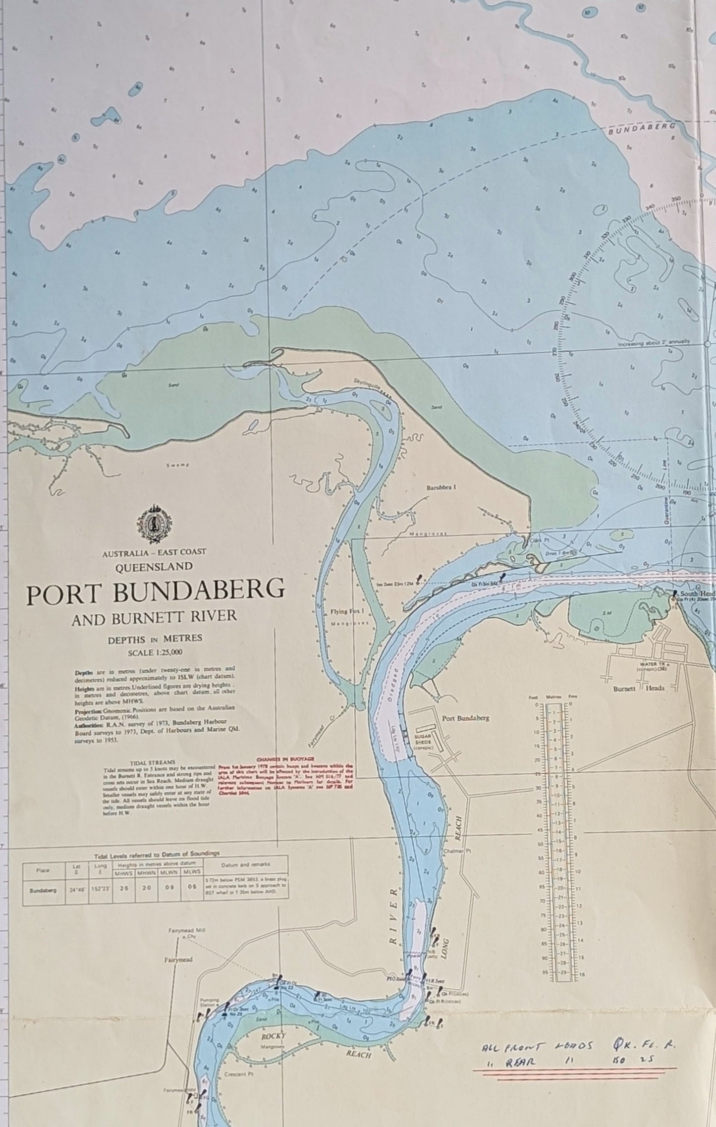 QLD - Port Bundaberg 243 Chart / Map