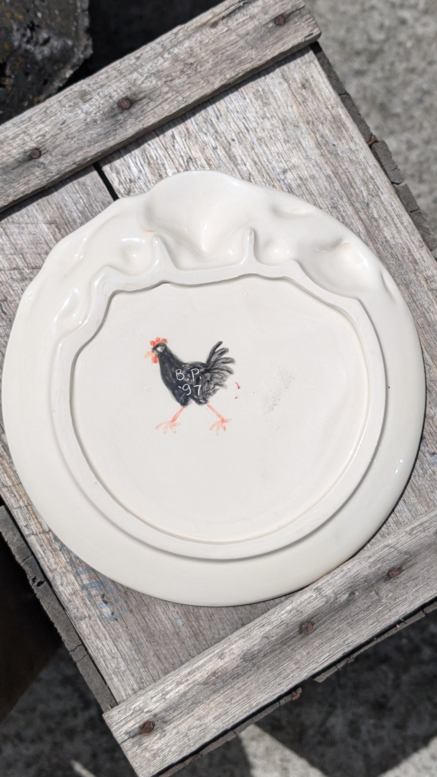 Hand Painted Seafood Plate