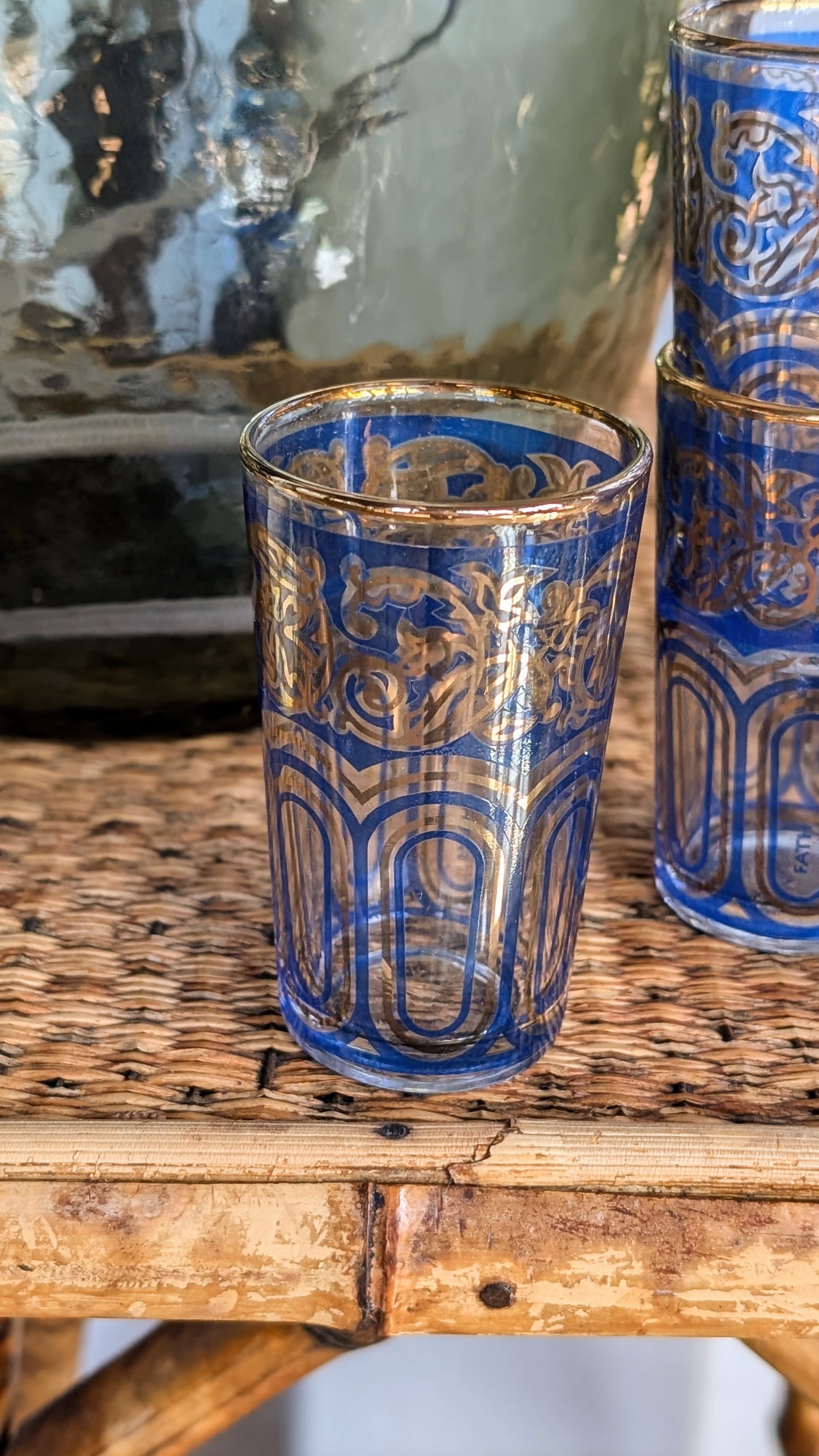 Vintage Fath Moroccan Tea Glasses
