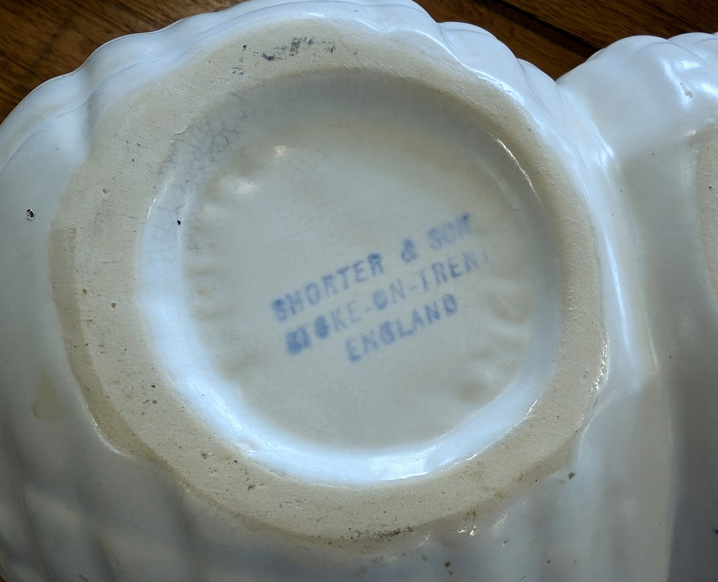 Vintage English Shell Planter Vase