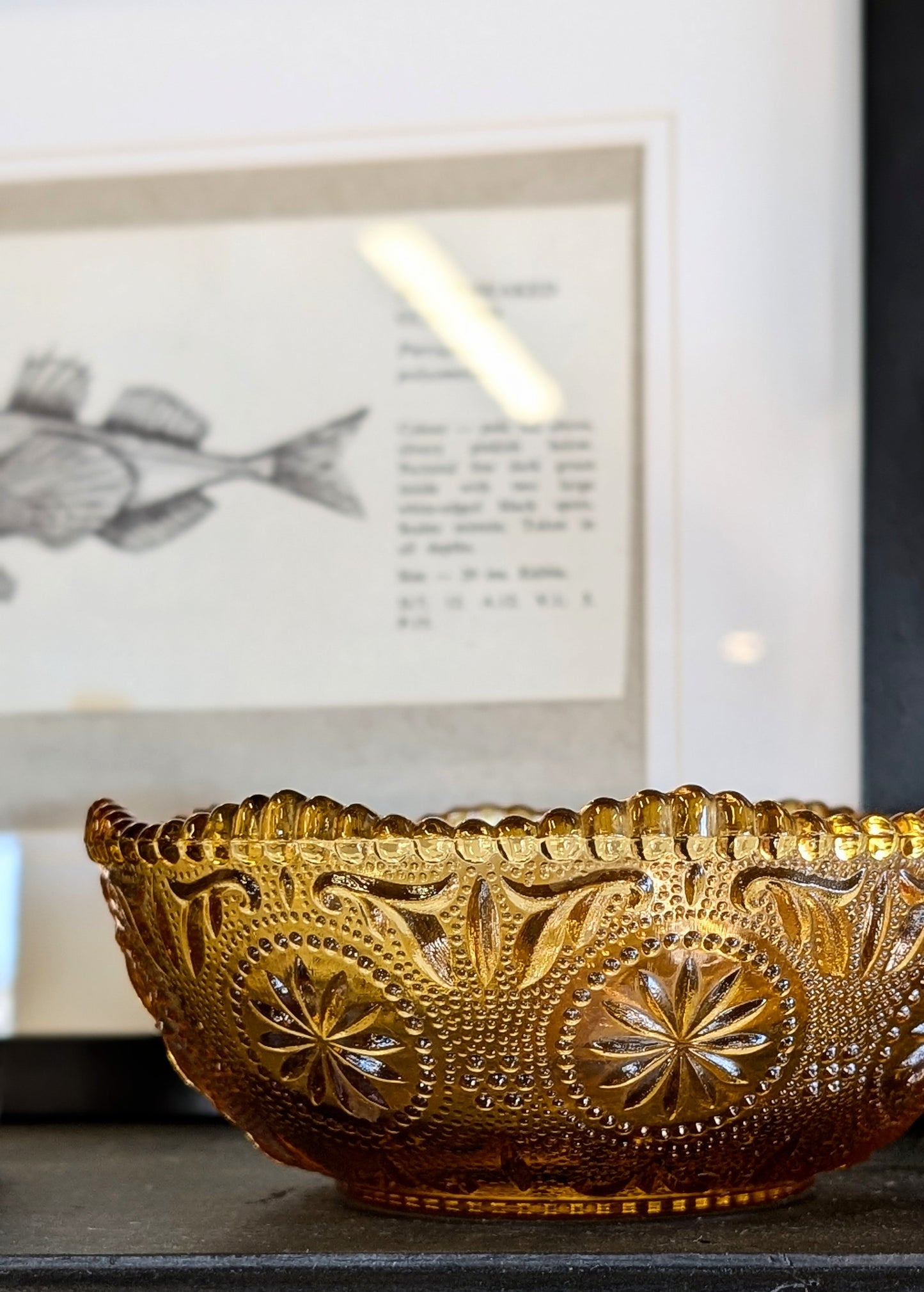Vintage Amber Glass Bowls