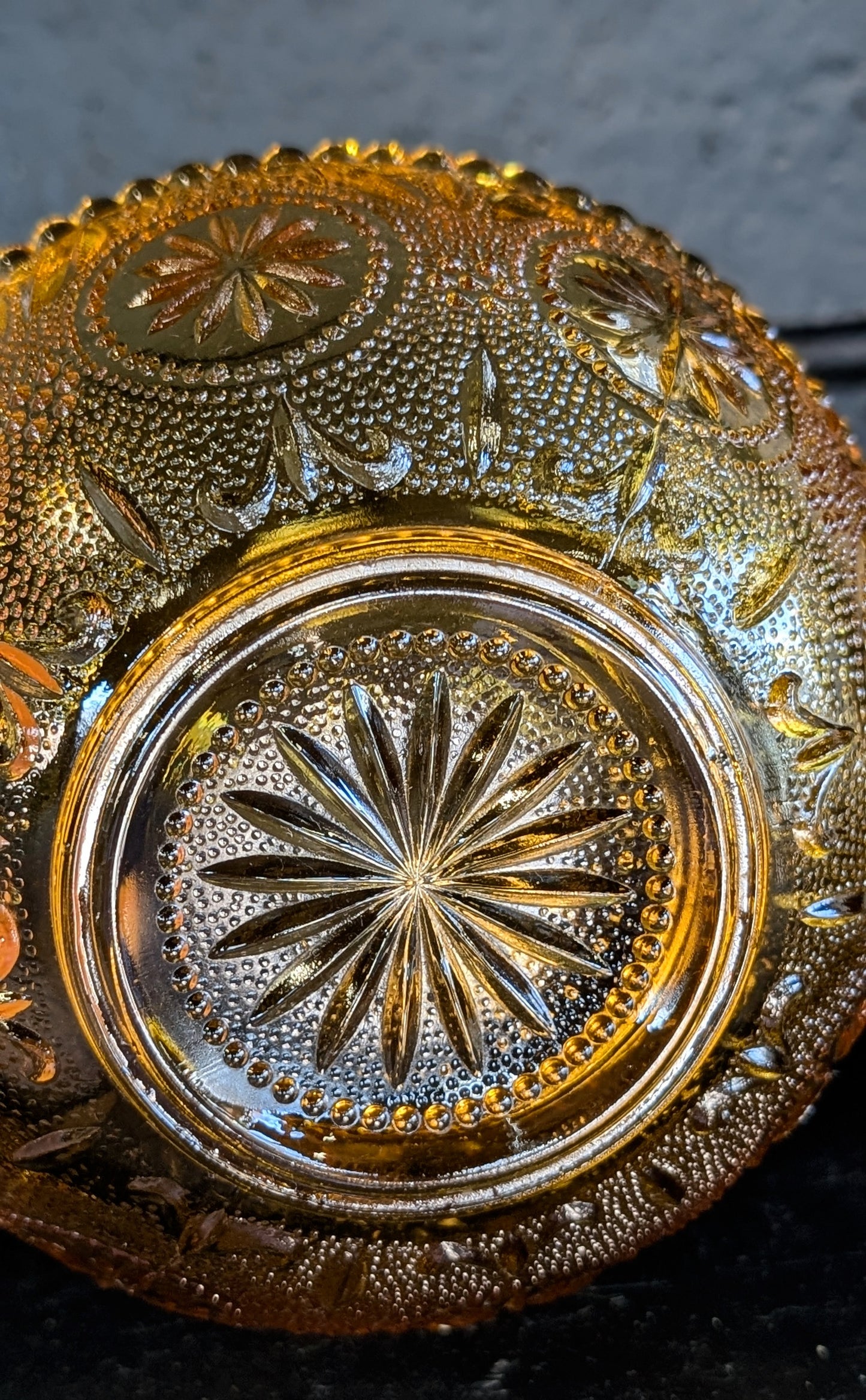 Vintage Amber Glass Bowls