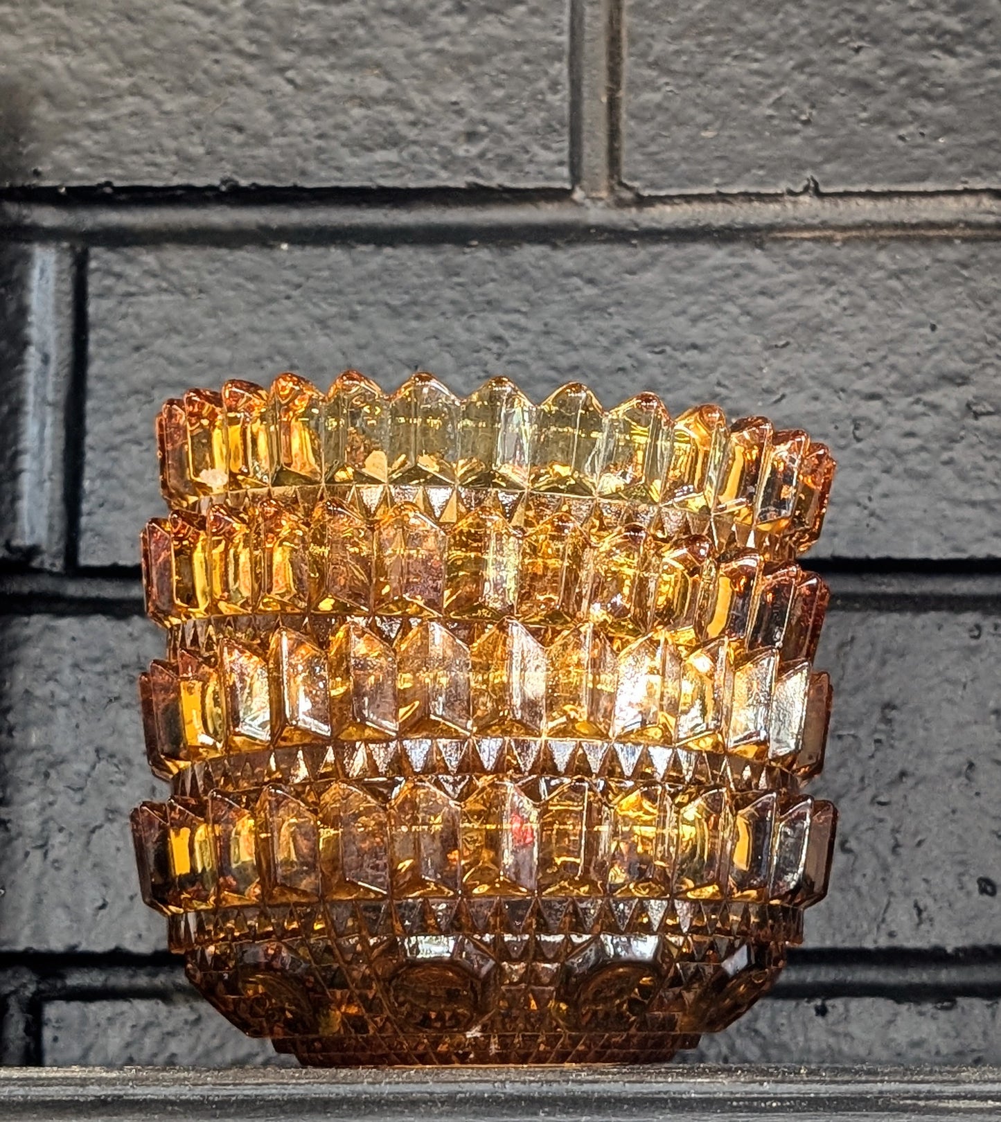 Vintage Amber Glass Bowls