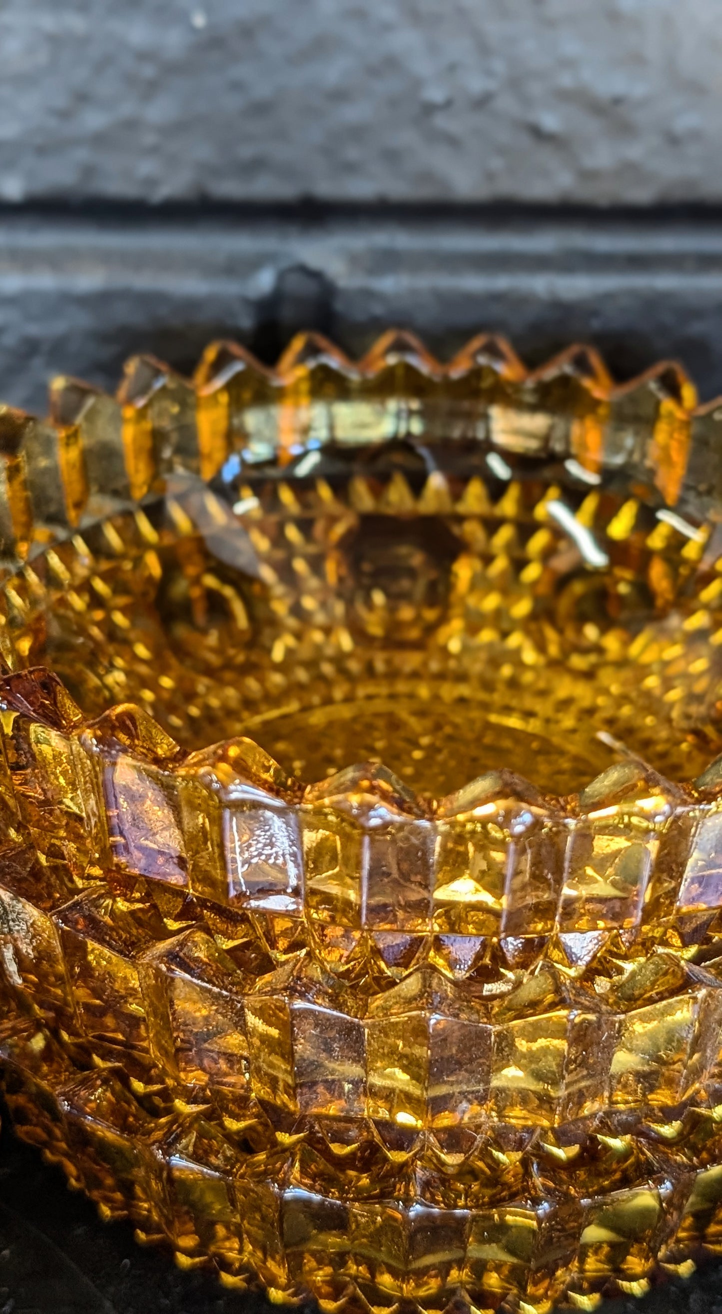Vintage Amber Glass Bowls