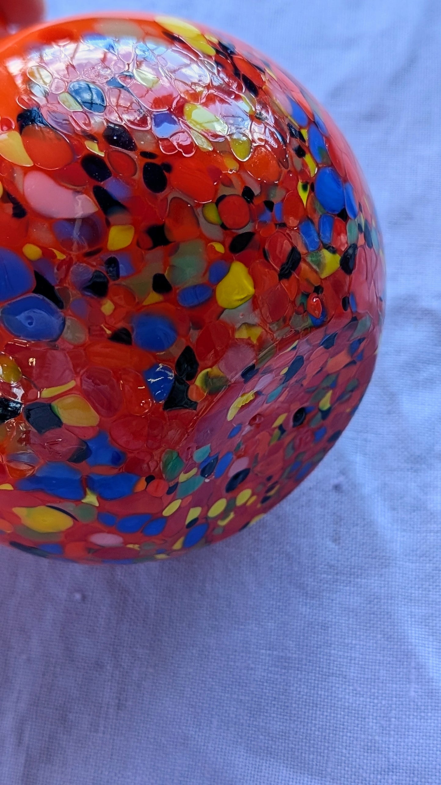 Art Deco Glass Splatter Vase