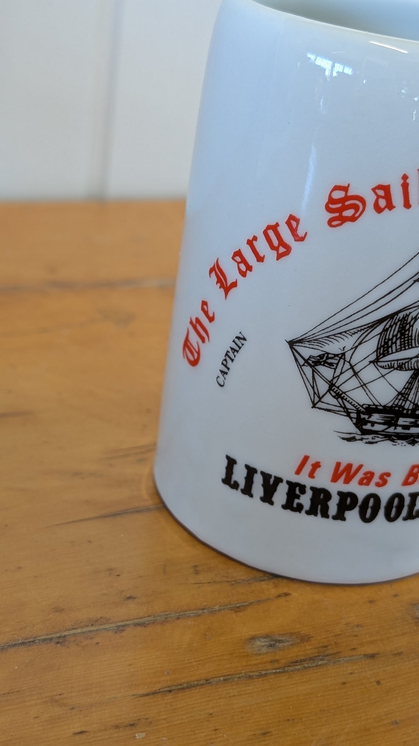 Vintage Porcelain Mug Stein Liverpool Australia