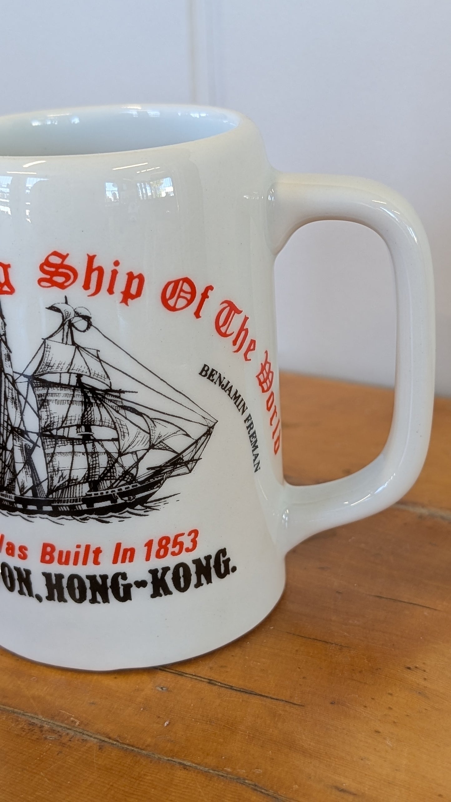 Vintage Porcelain Mug Stein London Hong Kong