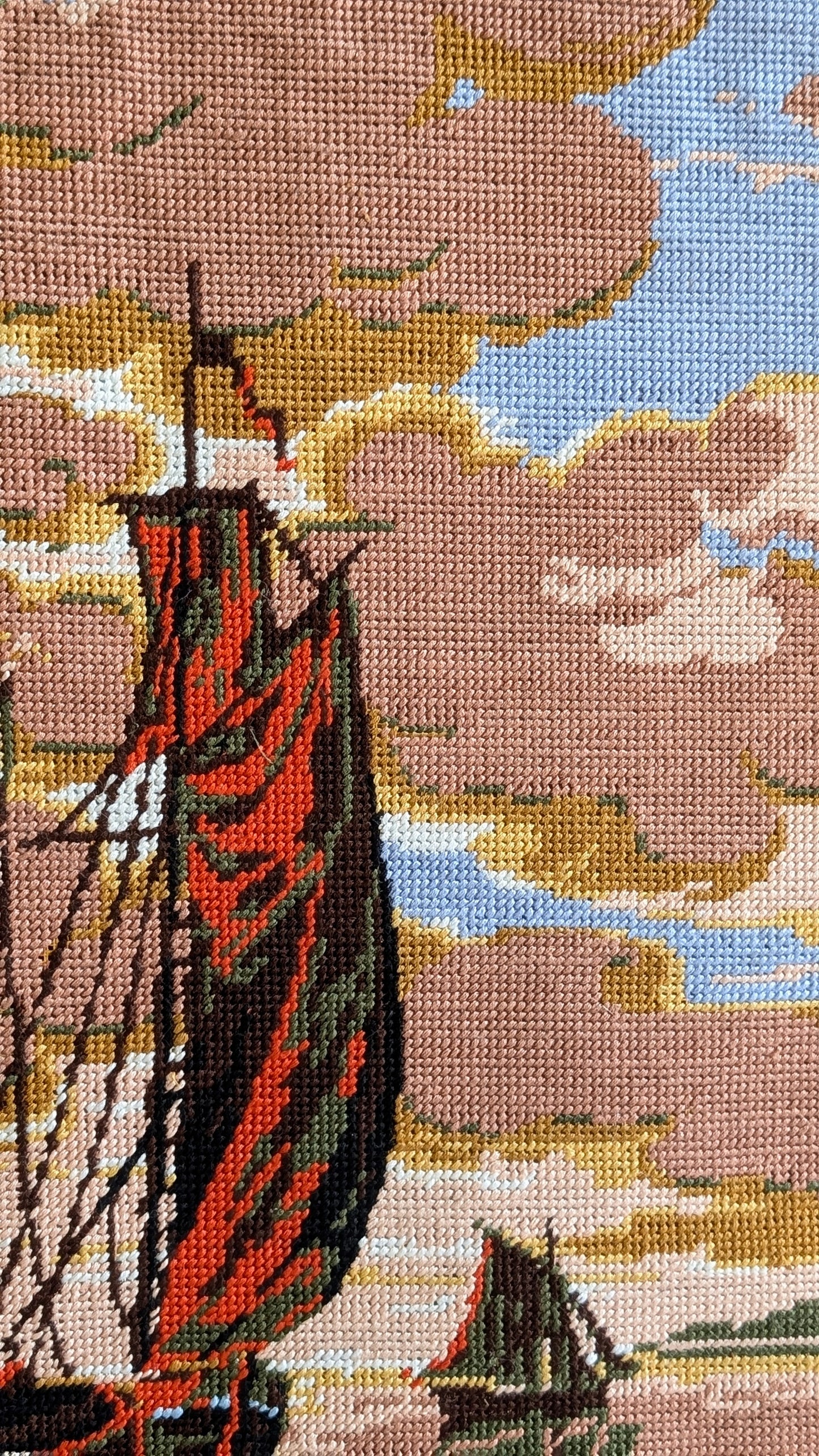Vintage Ship Tapestry