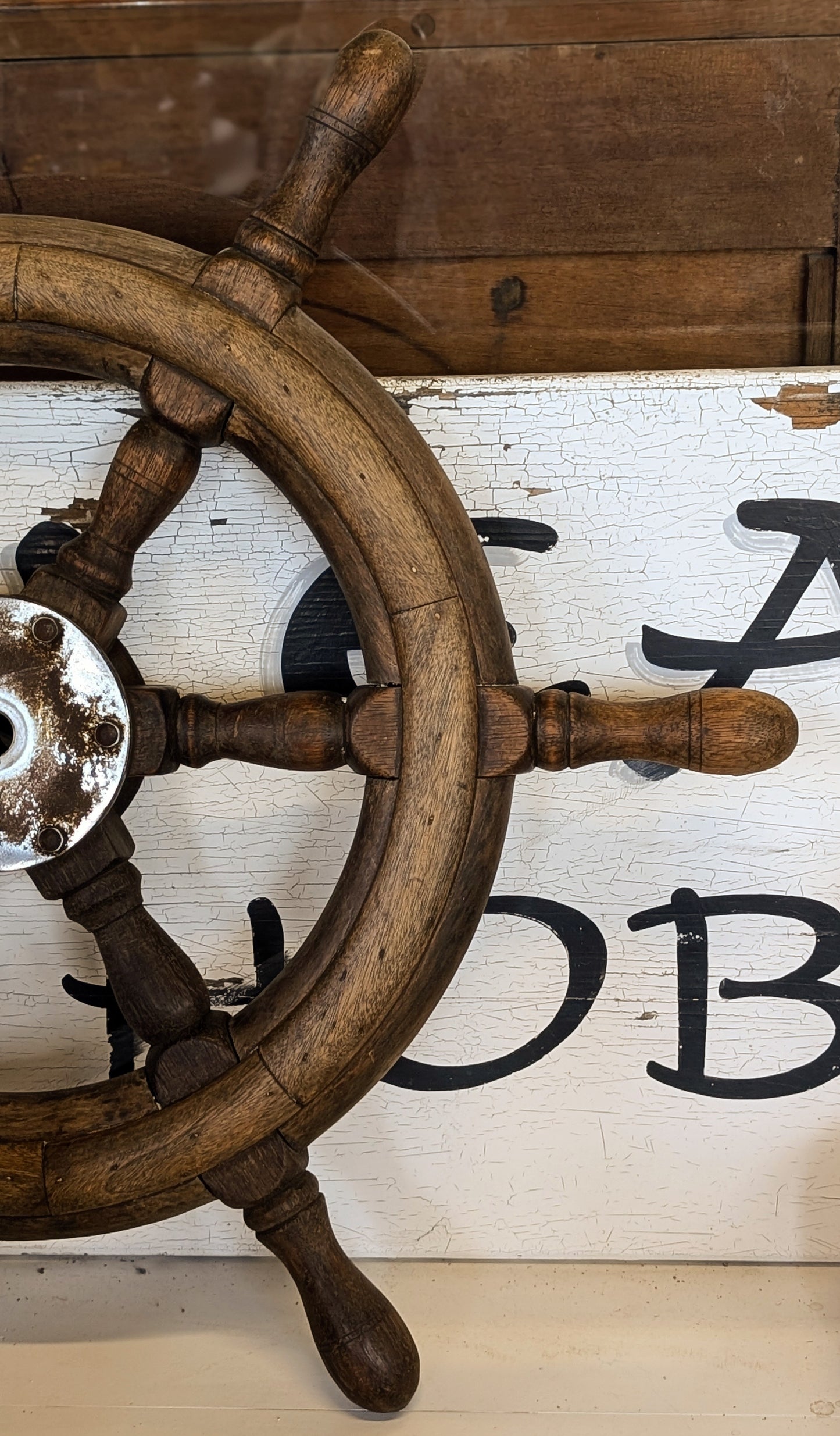 Vintage Japanese Ships Wheel 62cm