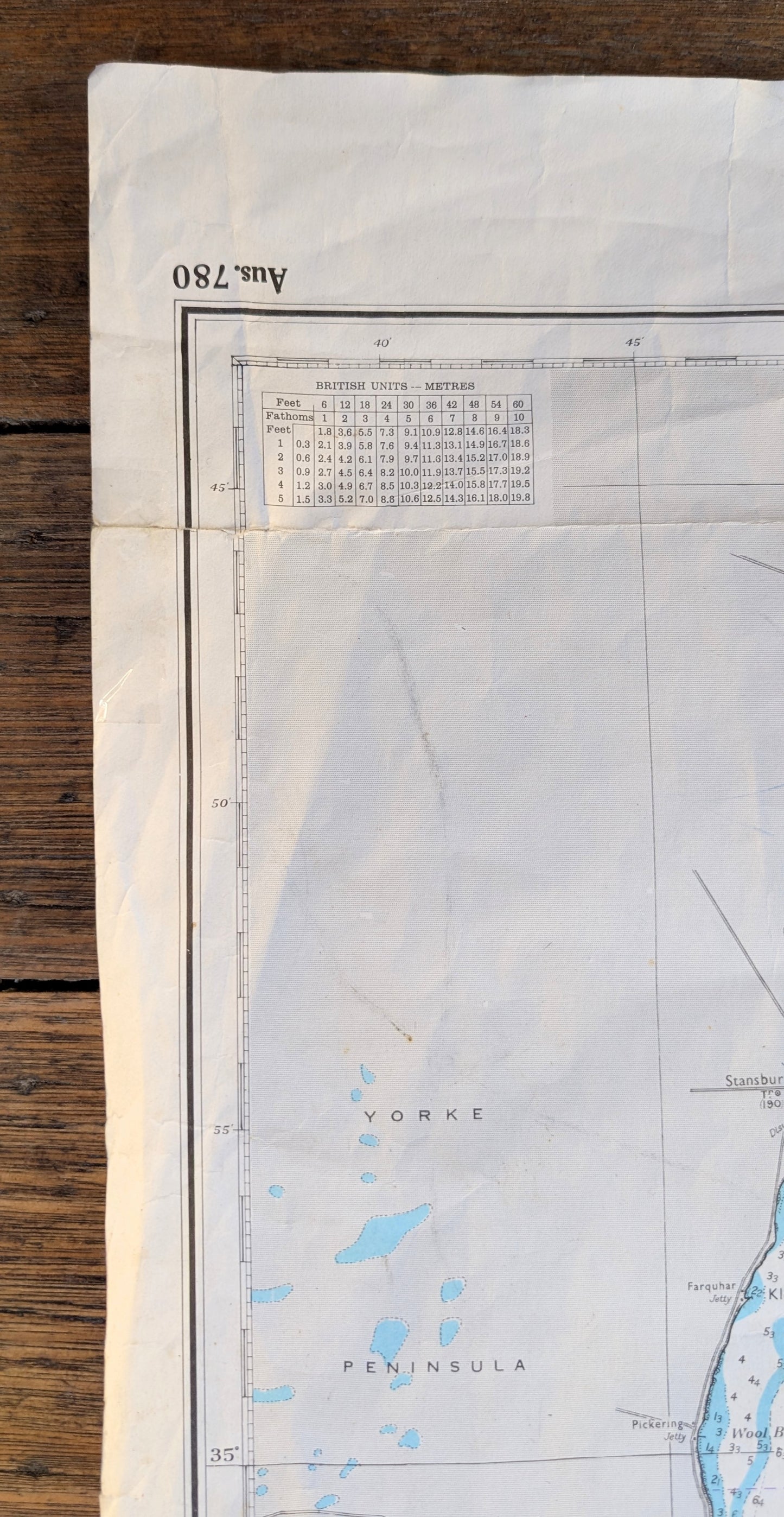 South Australia - Port Adelaide to Backstairs Passage AU 780 Chart / Map