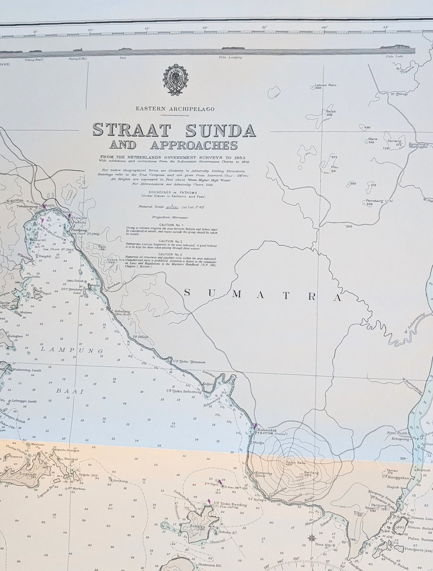 Indonesia - Straat Sunda 2056 Chart / Map