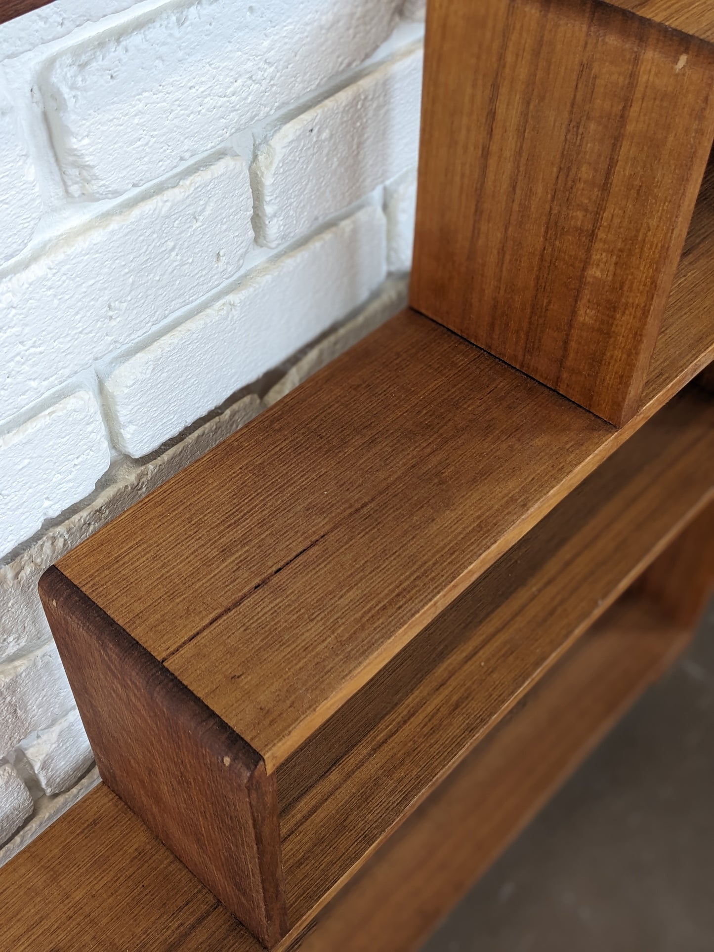 Mid Century Tas Oak Waterfall Shelf