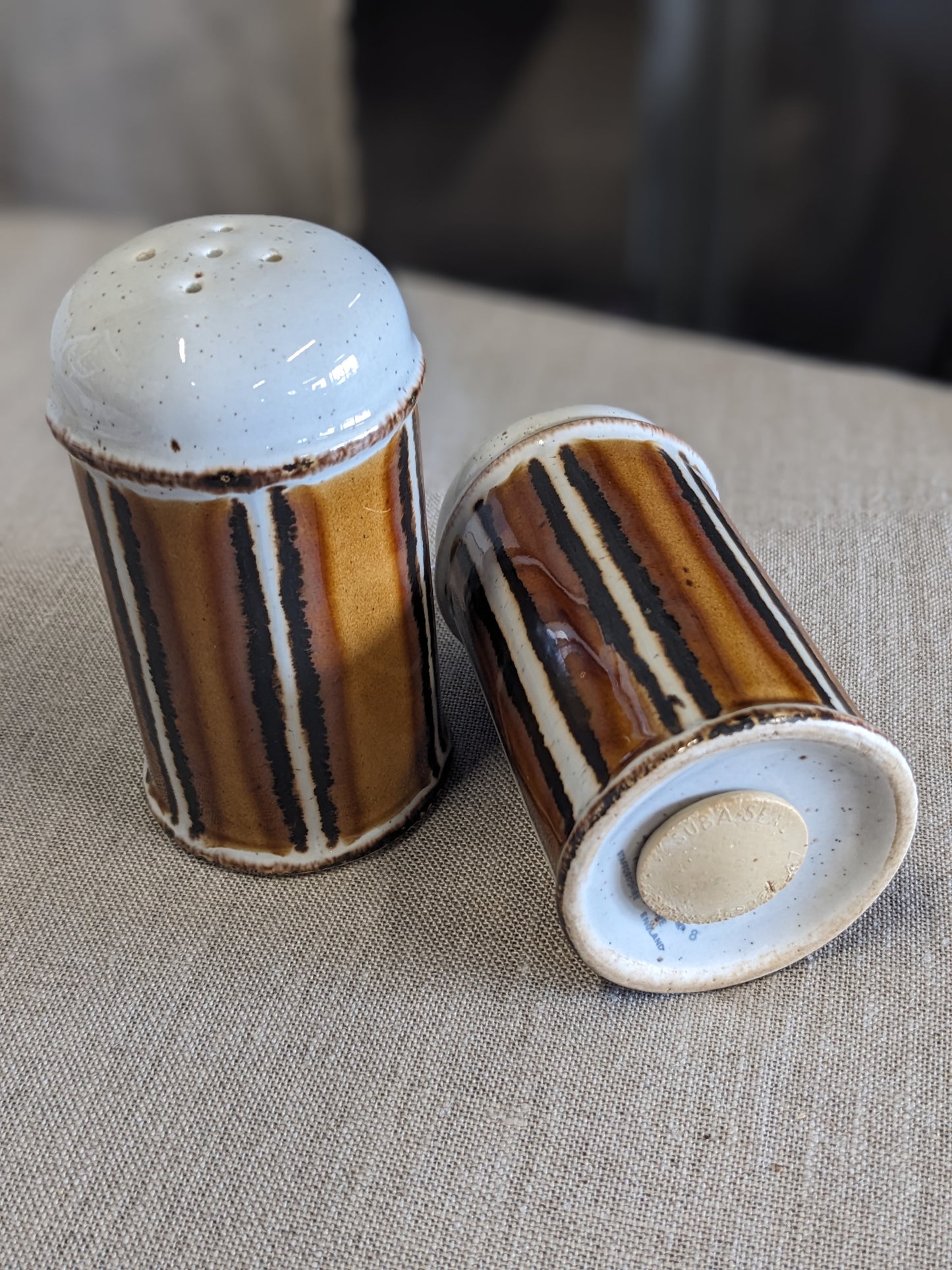 Mid Century Ceramic Sugar and Cream Set