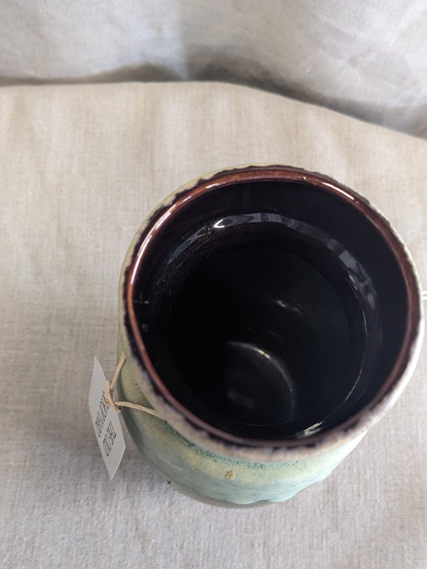 Mid Century Green West German Ceramic Vase