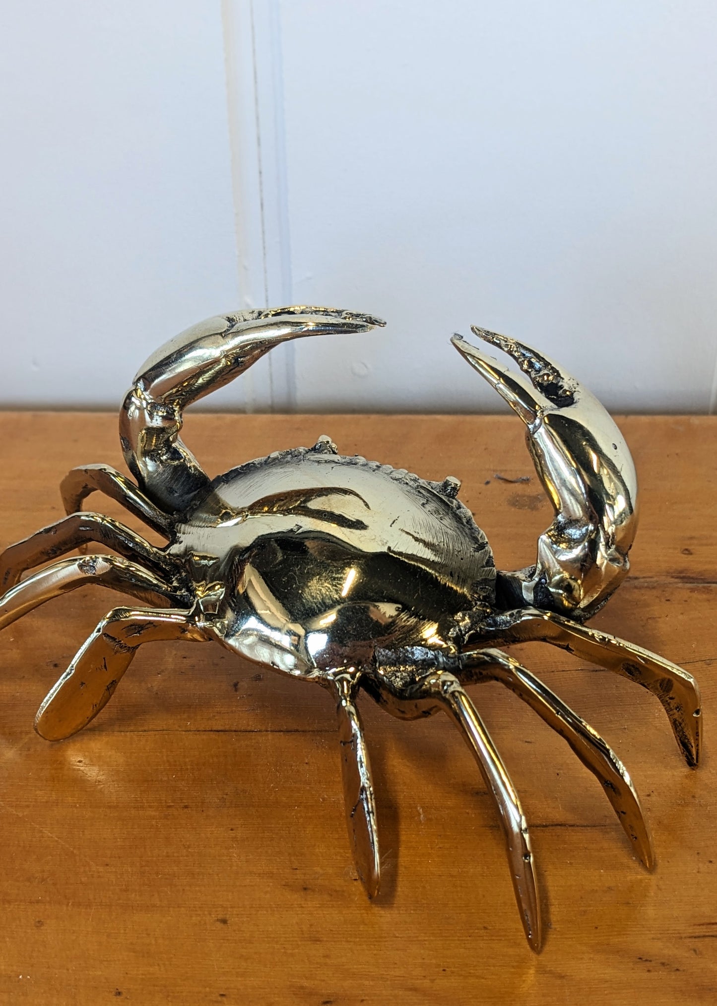 Solid Brass Shiny Crab