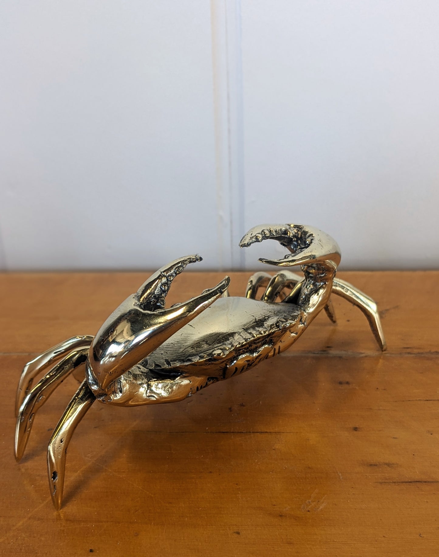 Solid Brass Shiny Crab