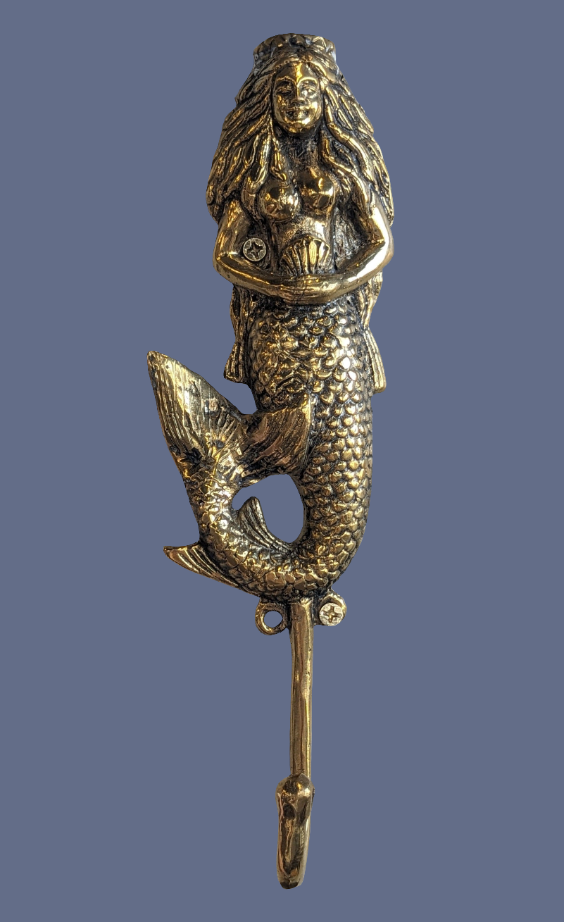 Mermaid Brass Hook