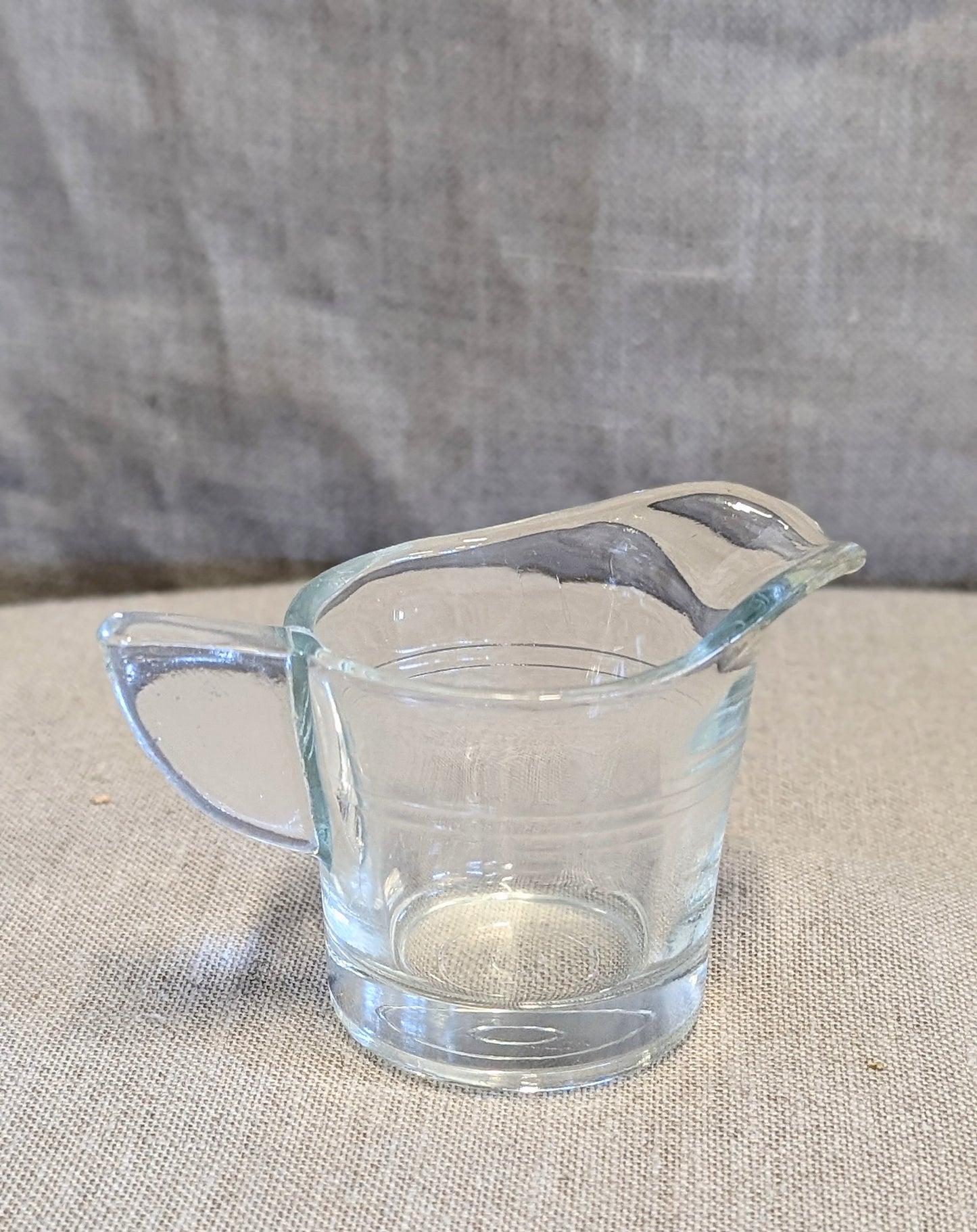 Vintage Art Deco Miniature Glass Milk Jug