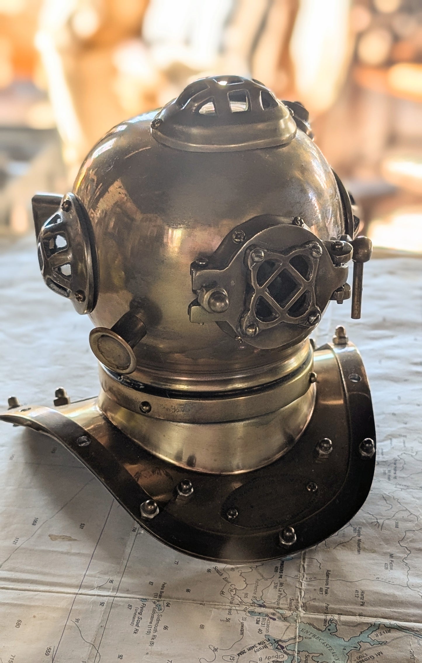 Decorative Brass Helmet