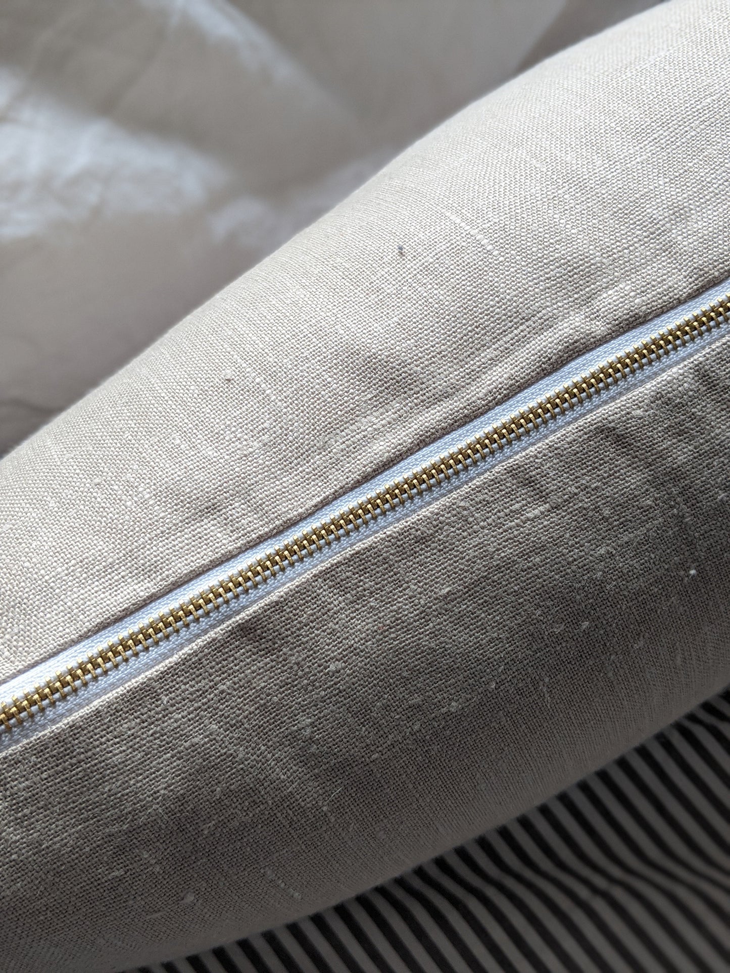 Natural Irish linen cushion - Rectangle