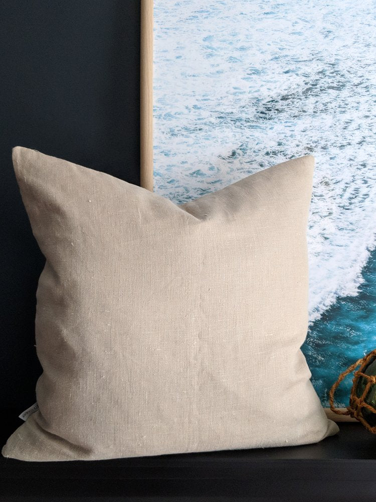 Natural Irish linen cushion