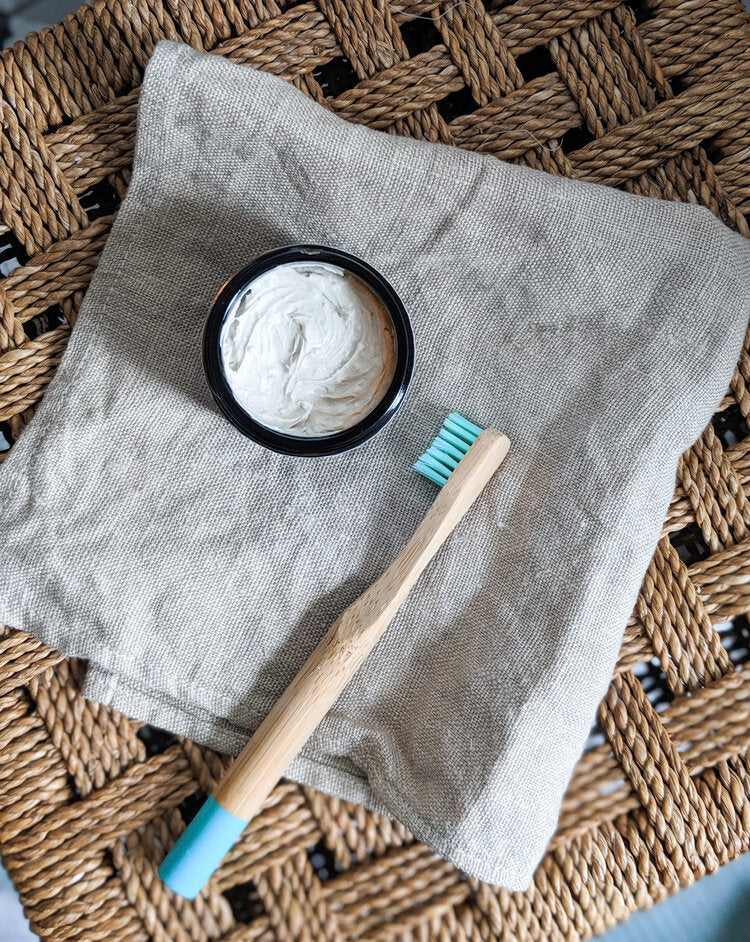 Natural linen face cloth