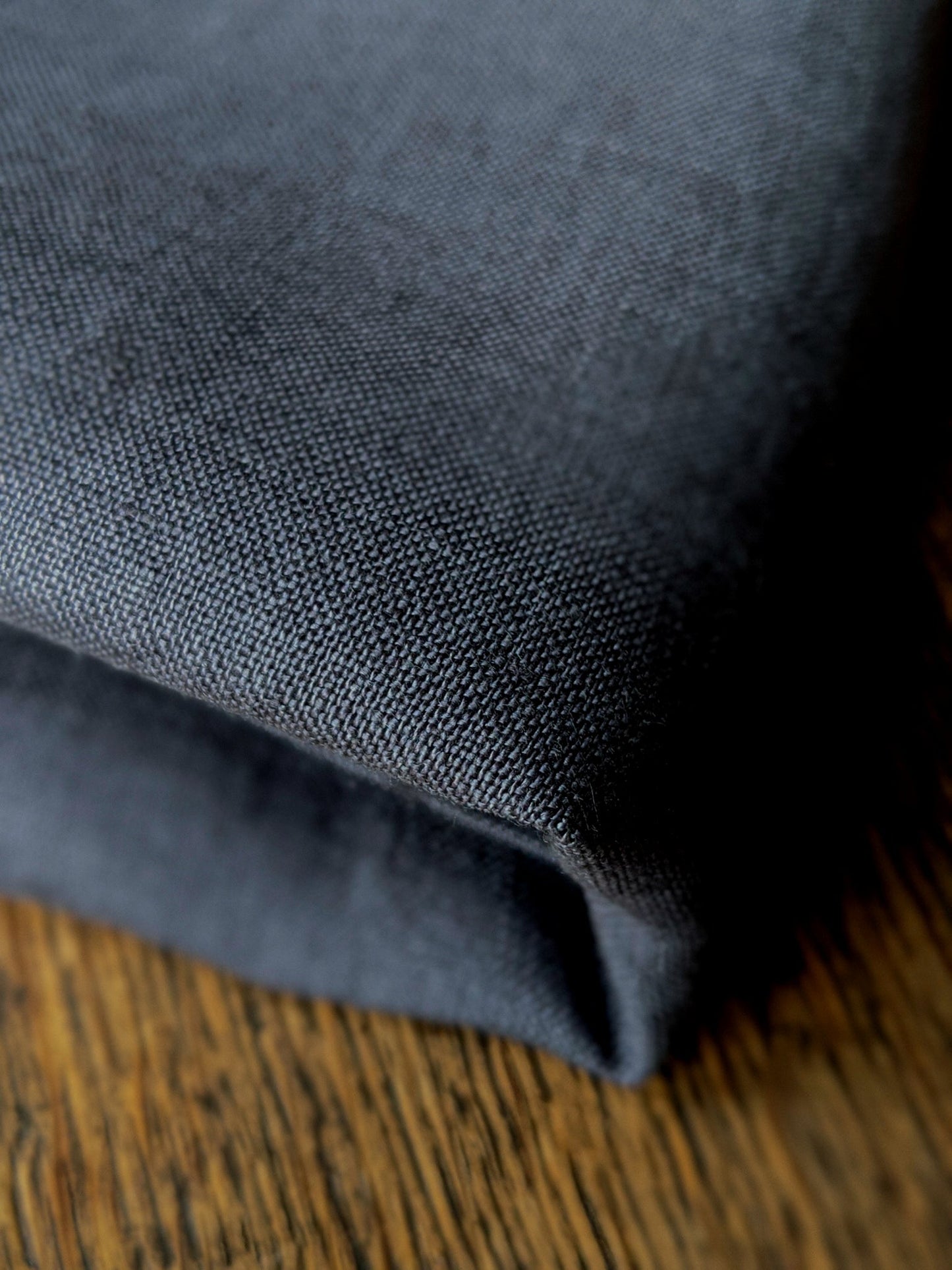 Charcoal Irish linen tablecloth