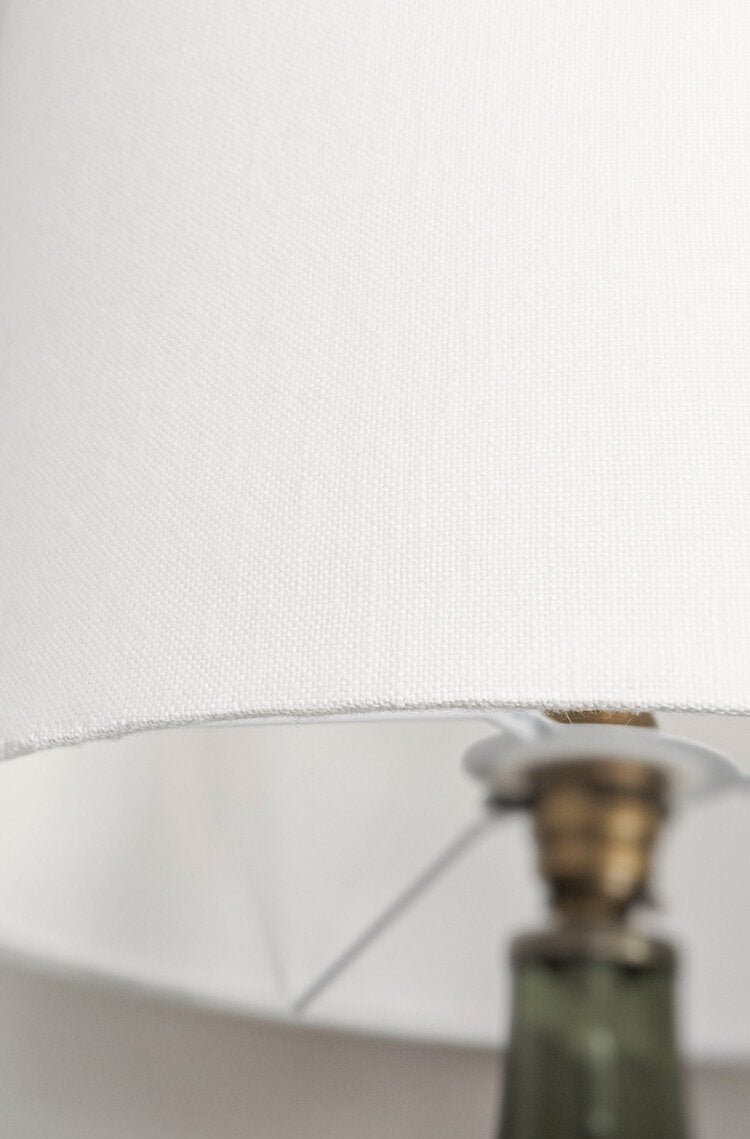 Irish Linen Lamp Shade - White