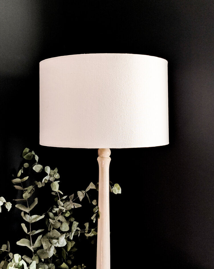 Irish Linen Lamp Shade - White