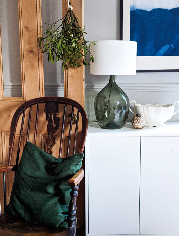 Irish Linen Lamp Shade - White