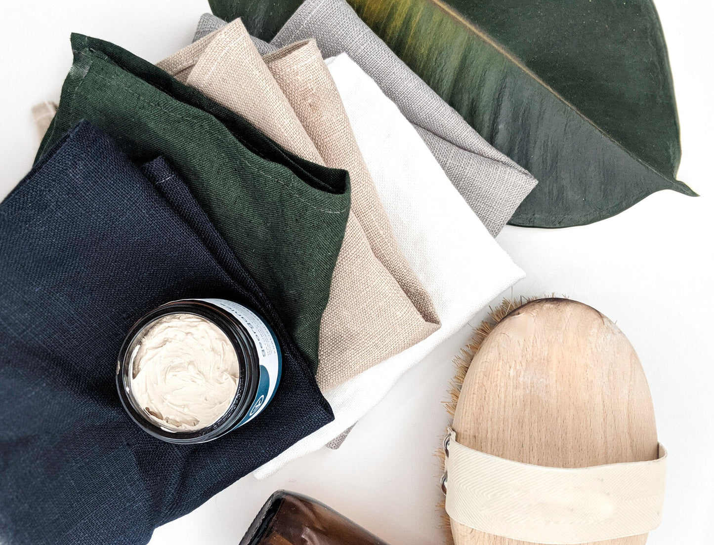 White linen face cloth