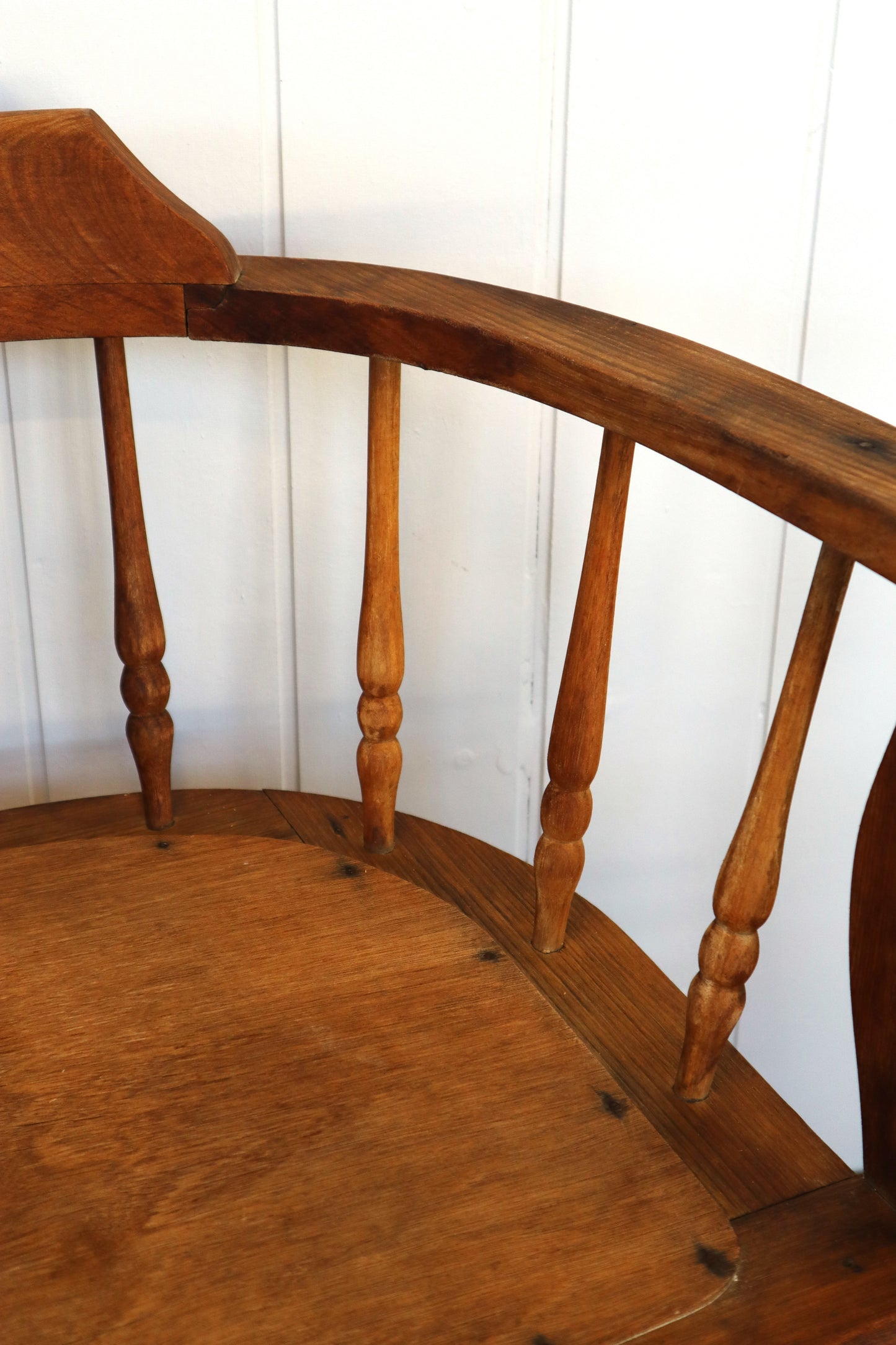 Antique Oak Captains Chair