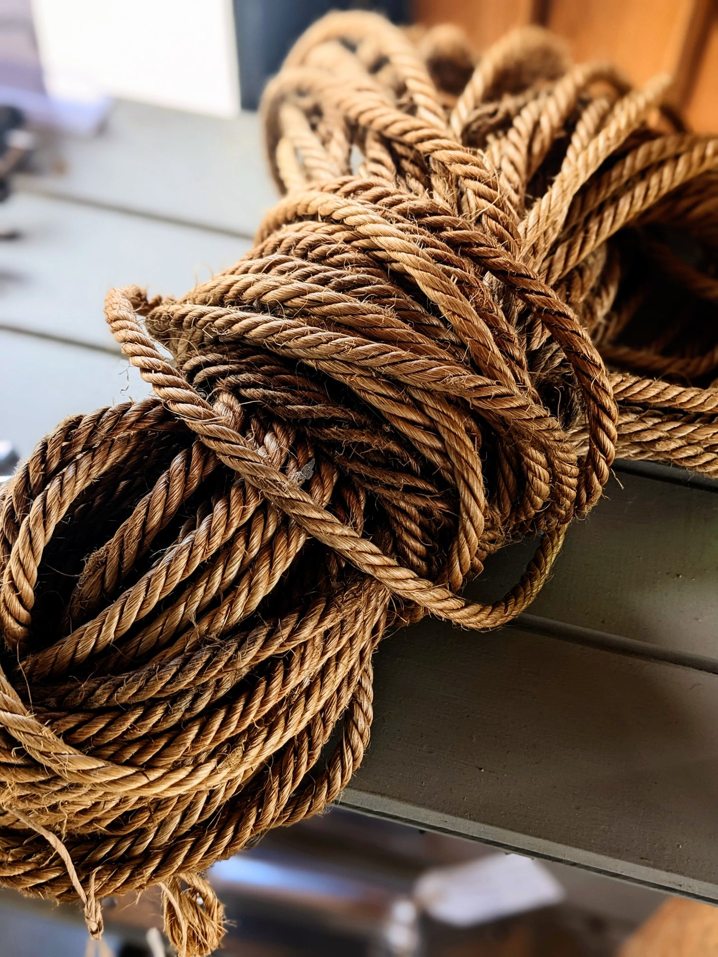 Natural vintage rope