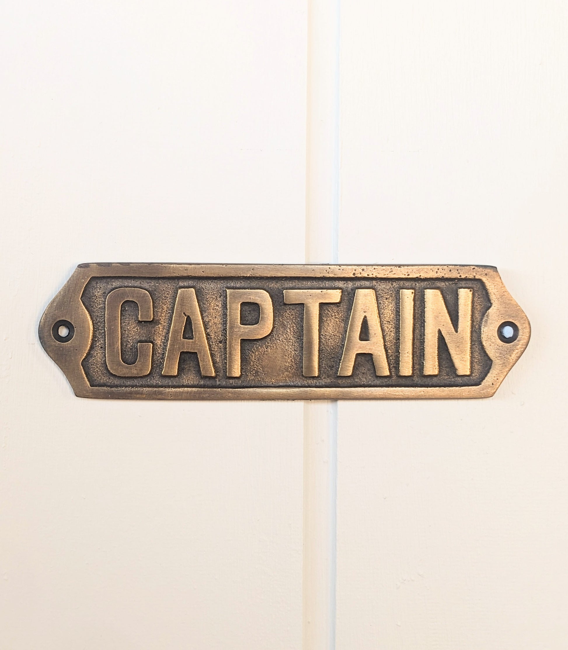 Brass Captain Sign – The Old Shop Yard