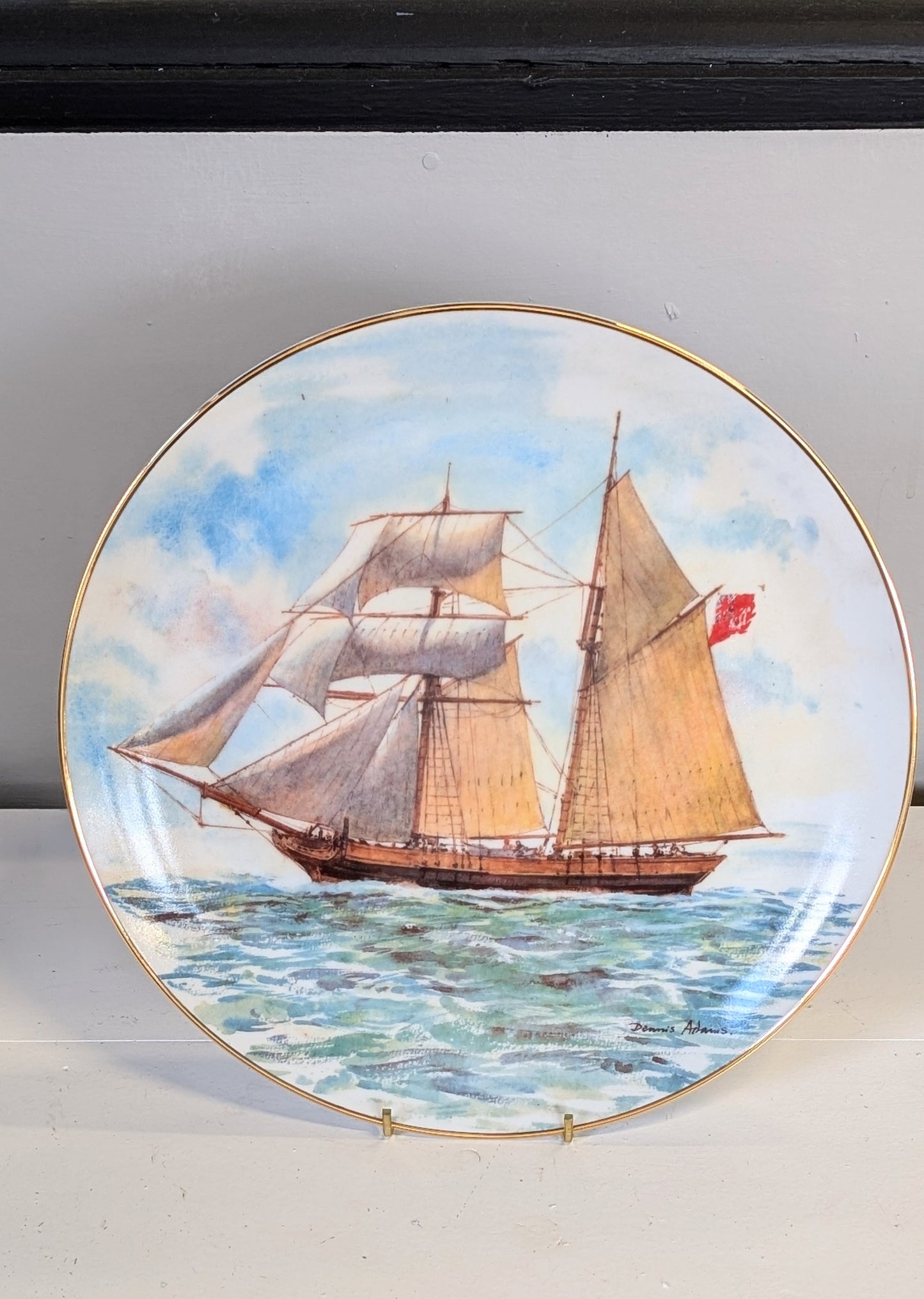 Vintage Decorative plate "Schooner John Pirie" The Ships That Made Australia Collection